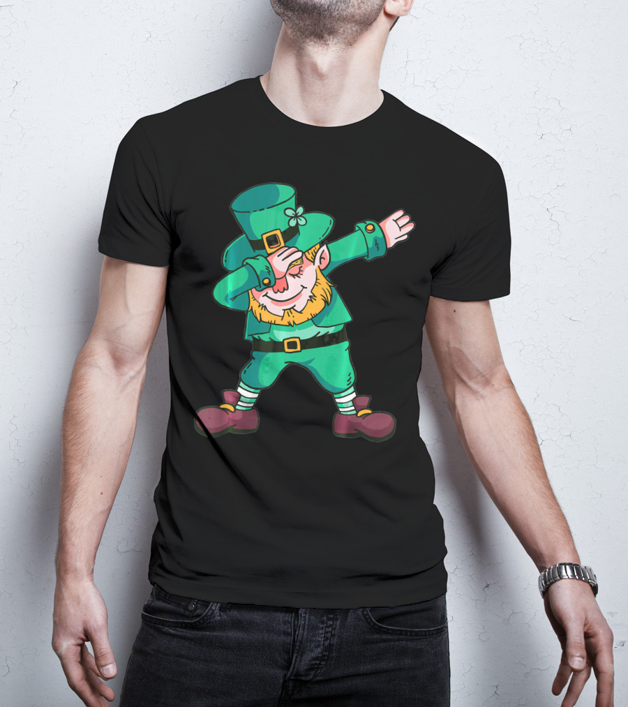 St Patricks Day Leprechaun Dab Dance T-Shirt