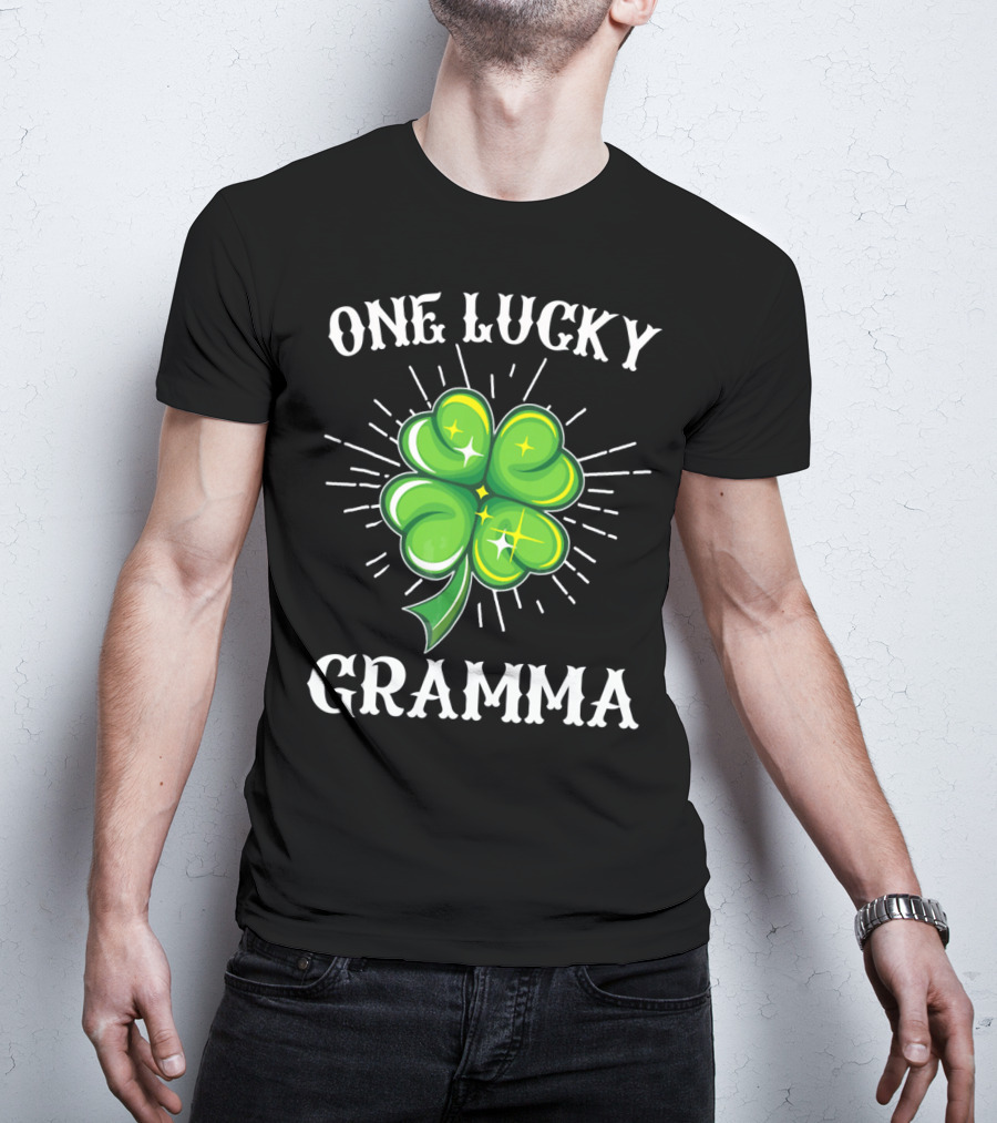 One Lucky Gramma Shamrock St. Patrick's T-Shirt