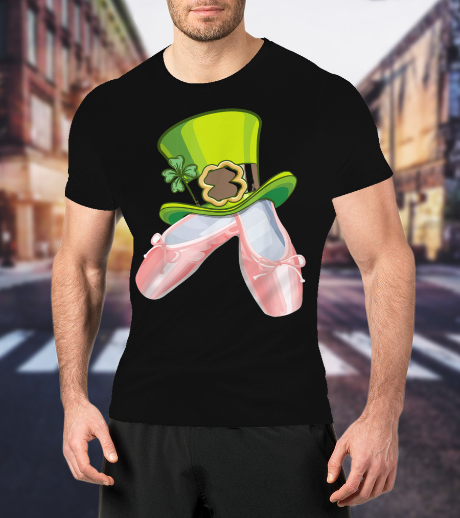 Leprechaun Ballet Shoes And Green Hat T-Shirt