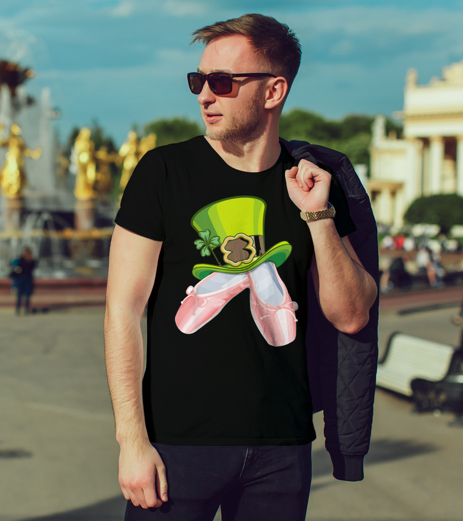 Leprechaun Ballet Shoes And Green Hat T-Shirt