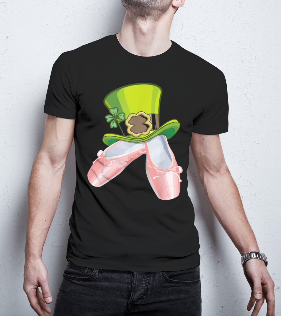 Leprechaun Ballet Shoes And Green Hat T-Shirt