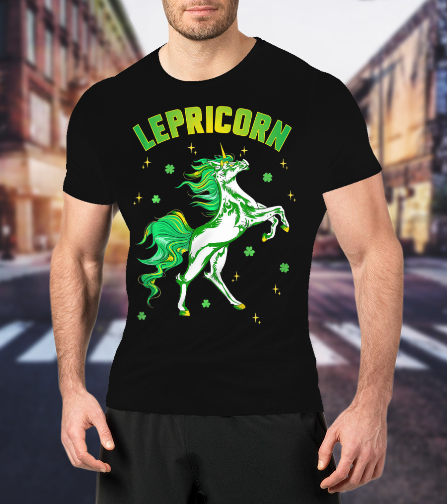 Lepricorn Unicorn St Patricks Day Girls T-Shirt