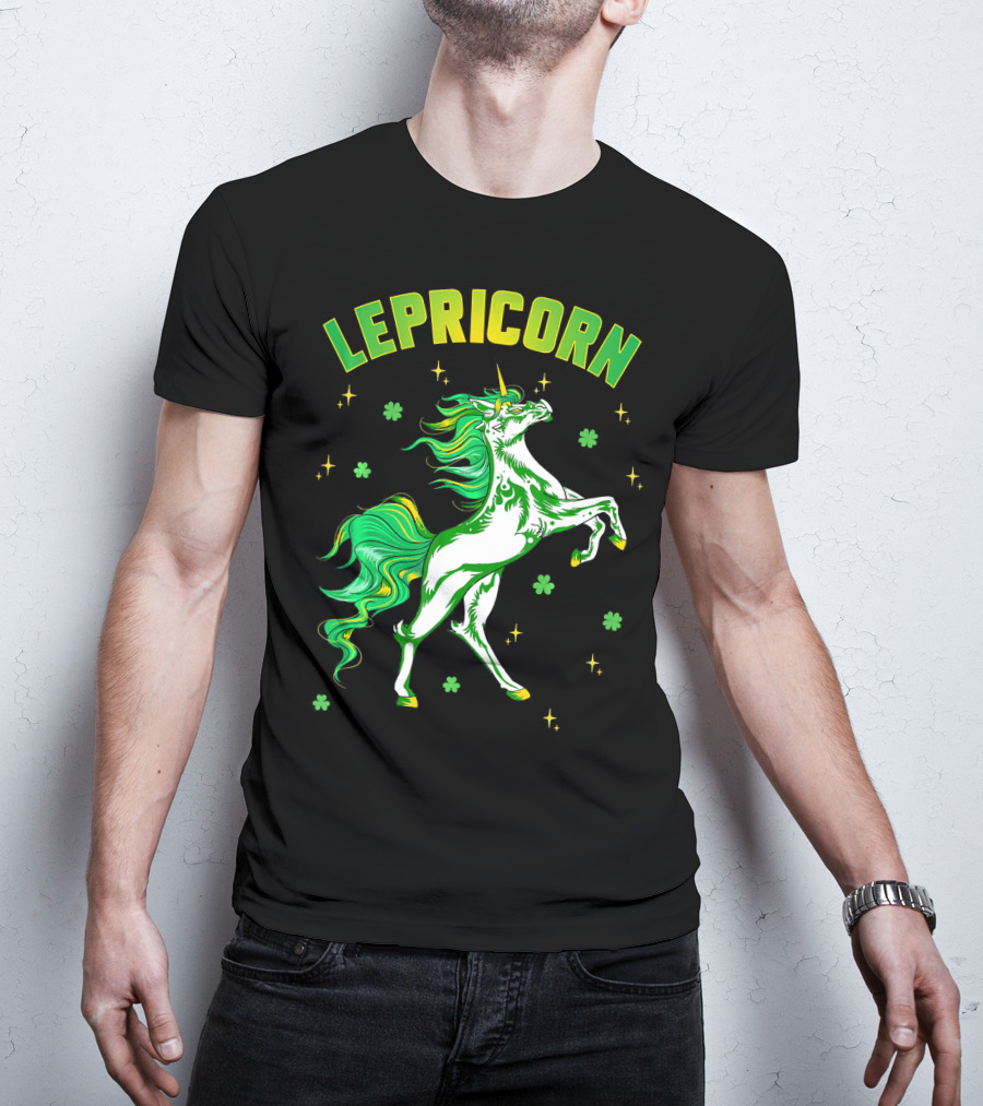Lepricorn Unicorn St Patricks Day Girls T-Shirt
