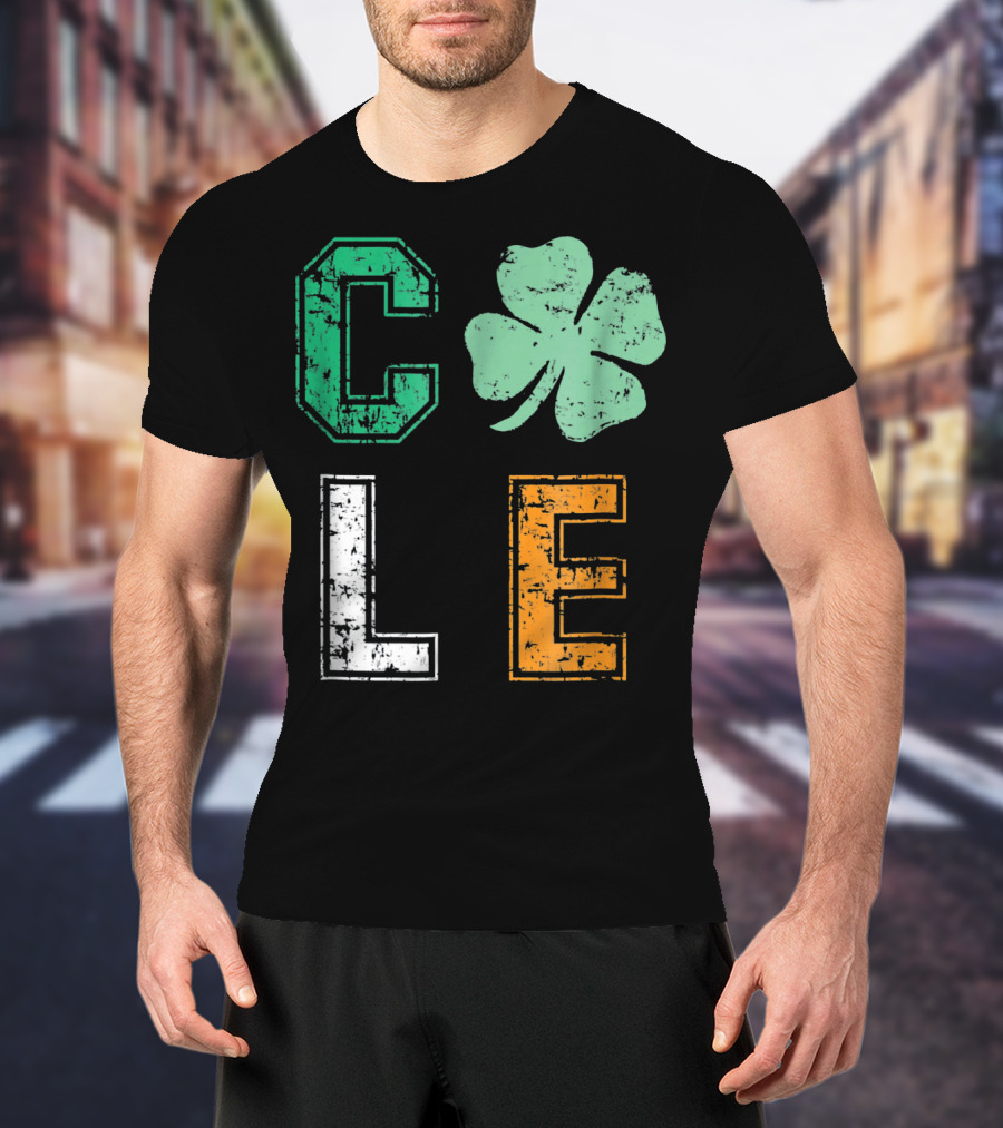 CLE Shamrock Irish Colors St. Patrick's Day T-Shirt