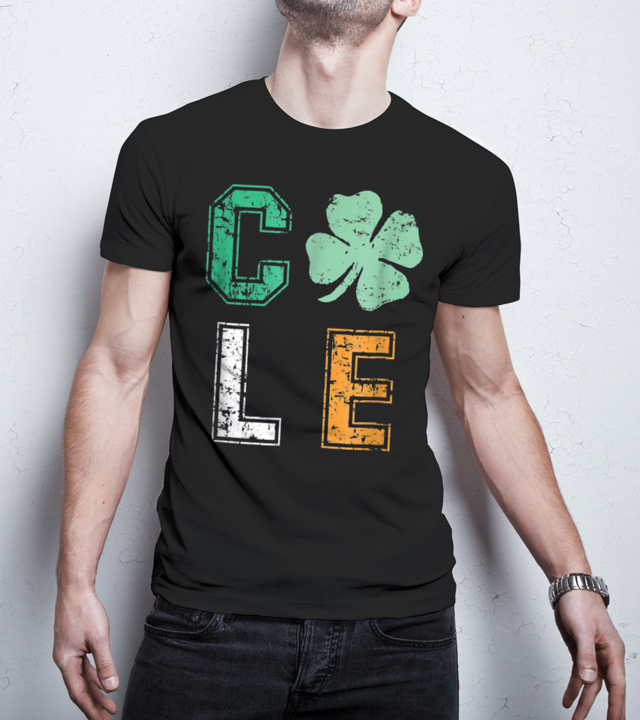 CLE Shamrock Irish Colors St. Patrick's Day T-Shirt