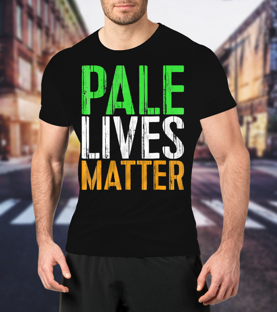 Pale Lives Matter Vintage Saint Irish Flag Colors T-Shirt