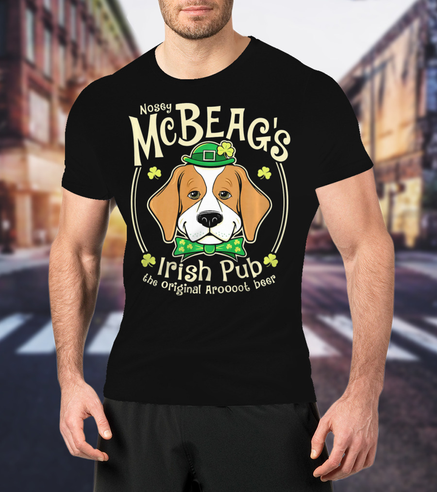 Nosey McBeag's Irish Pub The Original Aroooot Beer T-Shirt