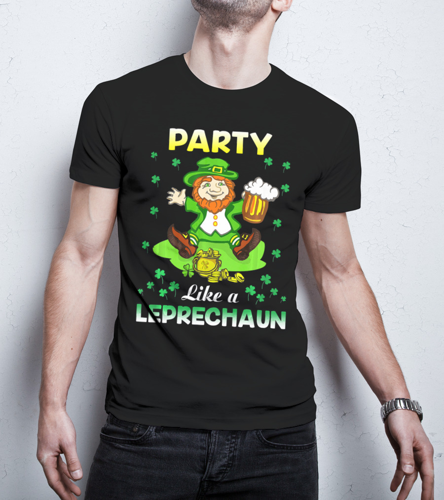 Party Like A Leprechaun Irish Green T-Shirt