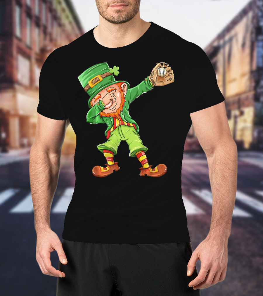 Softball Leprechaun St Patricks Day Coach T-Shirt