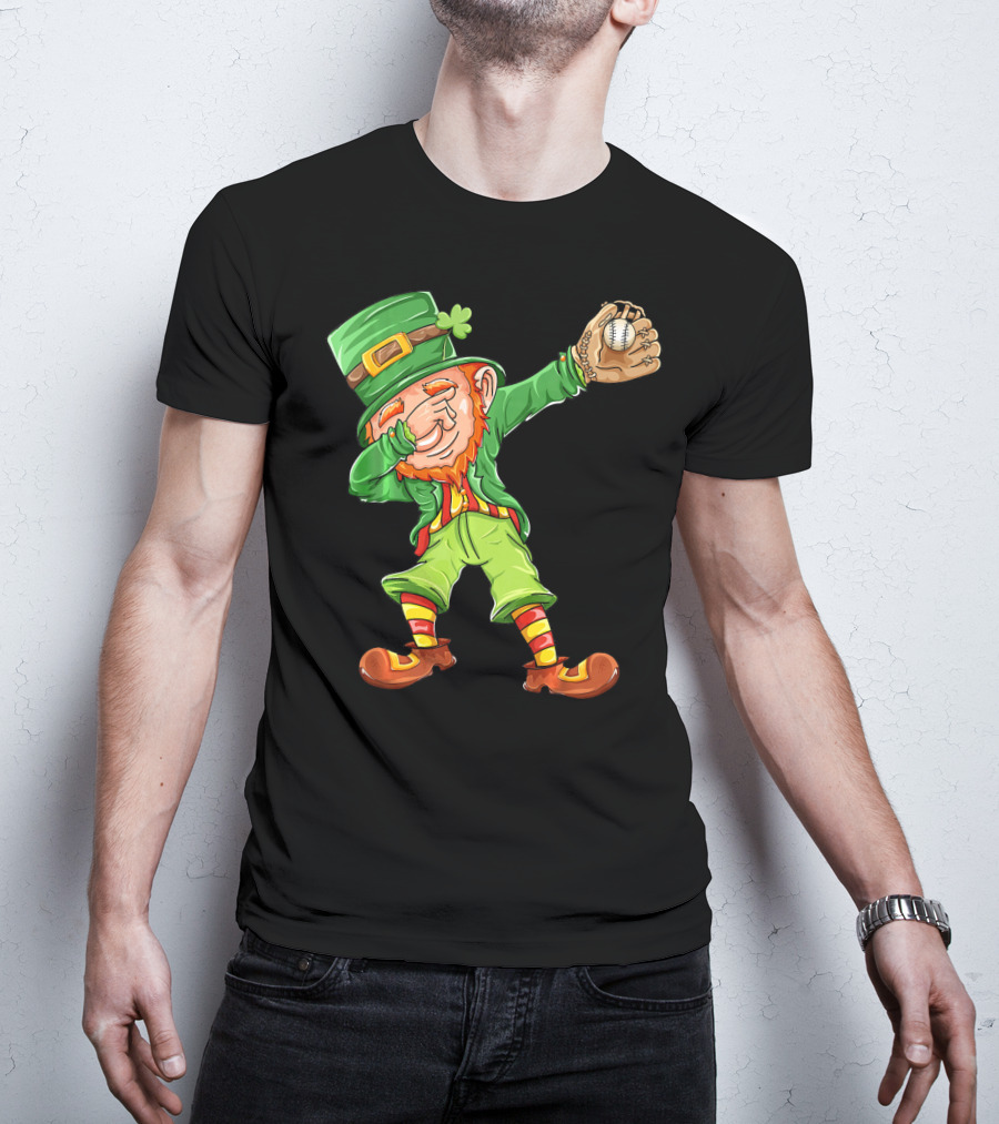 Softball Leprechaun St Patricks Day Coach T-Shirt