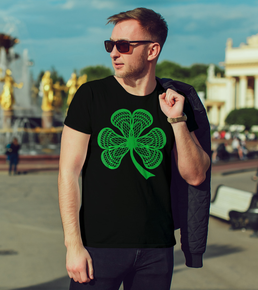 Shamrock Lacrosse Lucky Green Clover T-Shirt