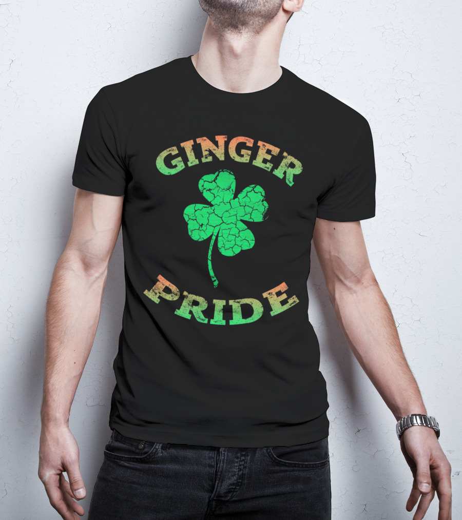 Ginger Pride Irish Shamrock Clover T-Shirt