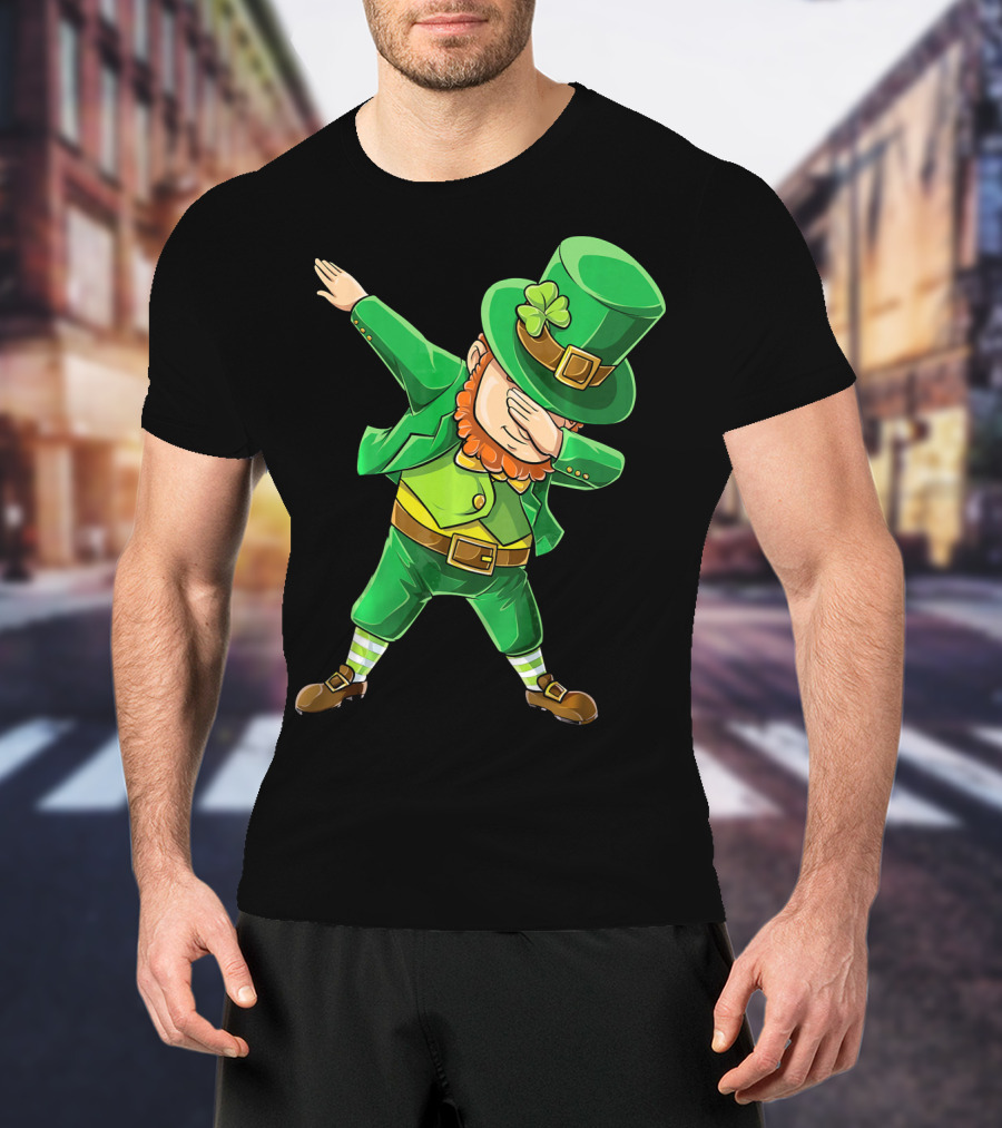 Dabbing Leprechaun St. Patrick's Day Celebration T-Shirt