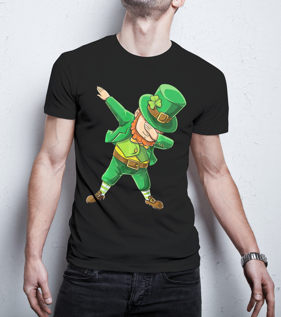 Dabbing Leprechaun St. Patrick's Day Celebration T-Shirt