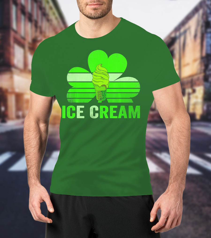 St. Patrick's Shamrock Ice Cream Sweet Treat T-Shirt