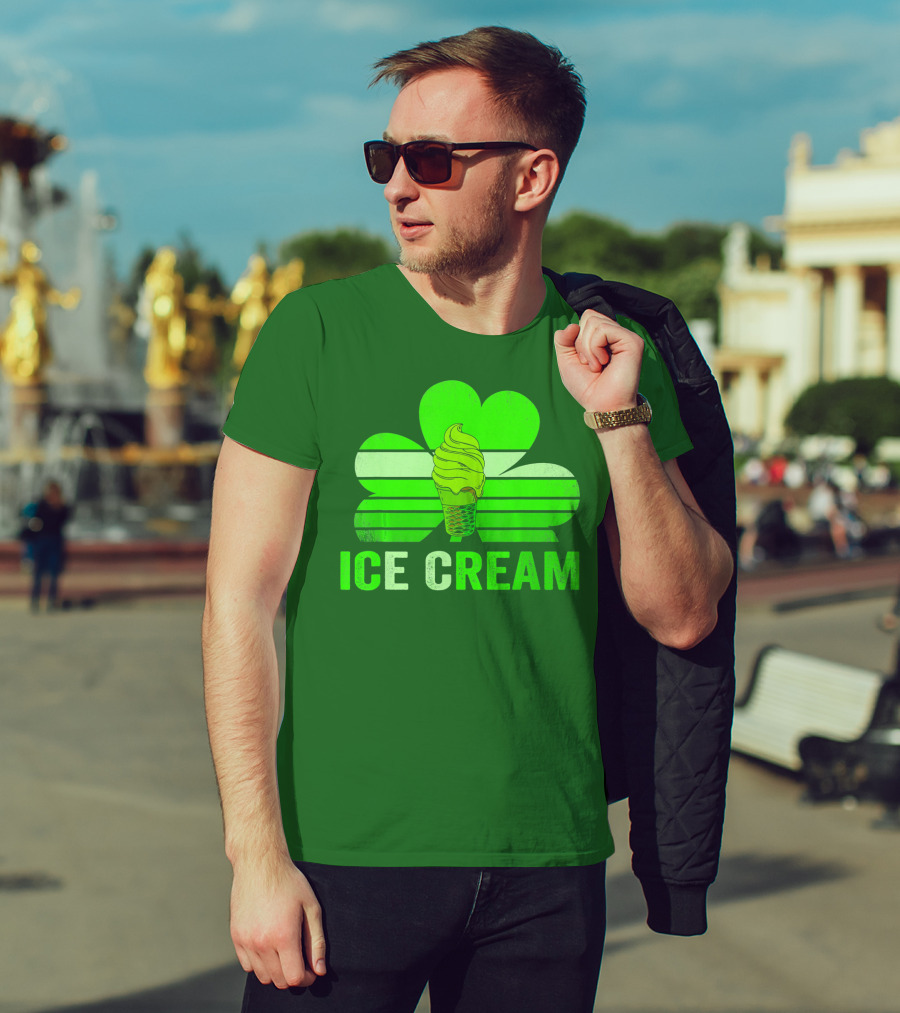 St. Patrick's Shamrock Ice Cream Sweet Treat T-Shirt