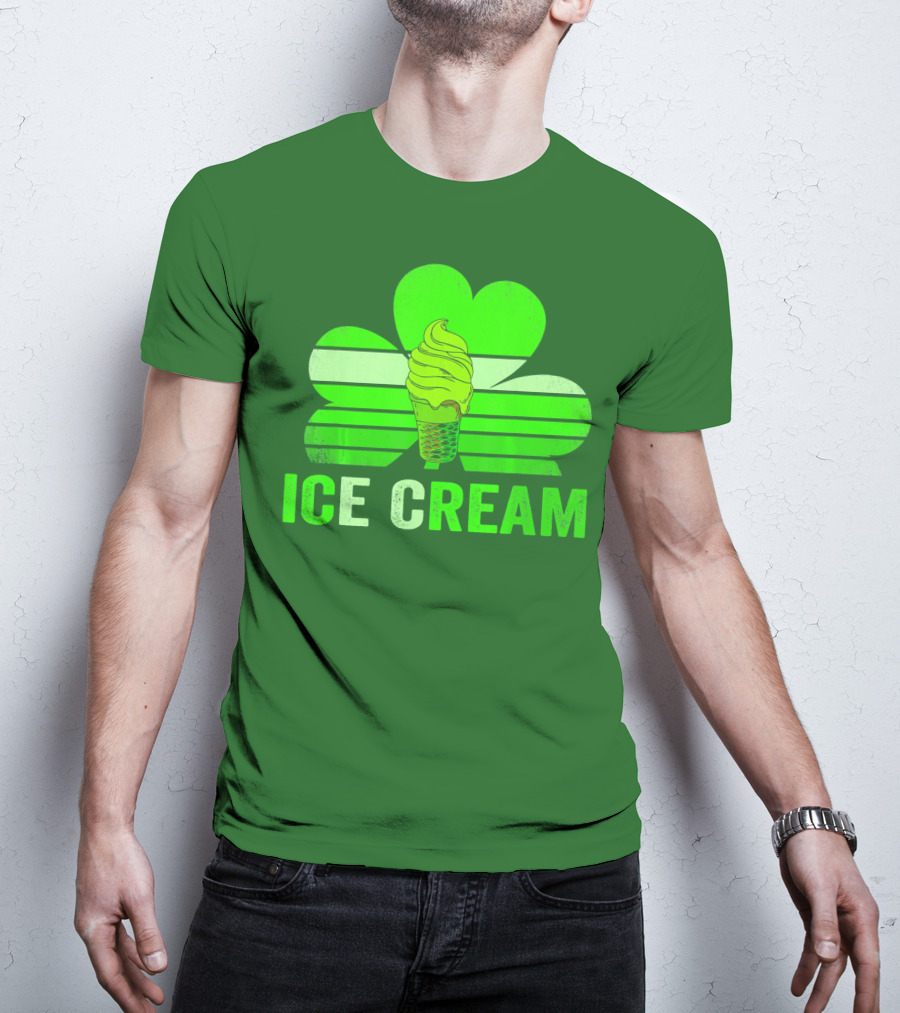 St. Patrick's Shamrock Ice Cream Sweet Treat T-Shirt