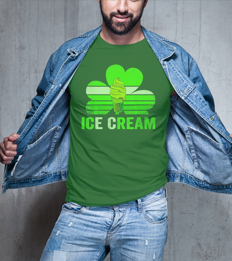 St. Patrick's Shamrock Ice Cream Sweet Treat T-Shirt