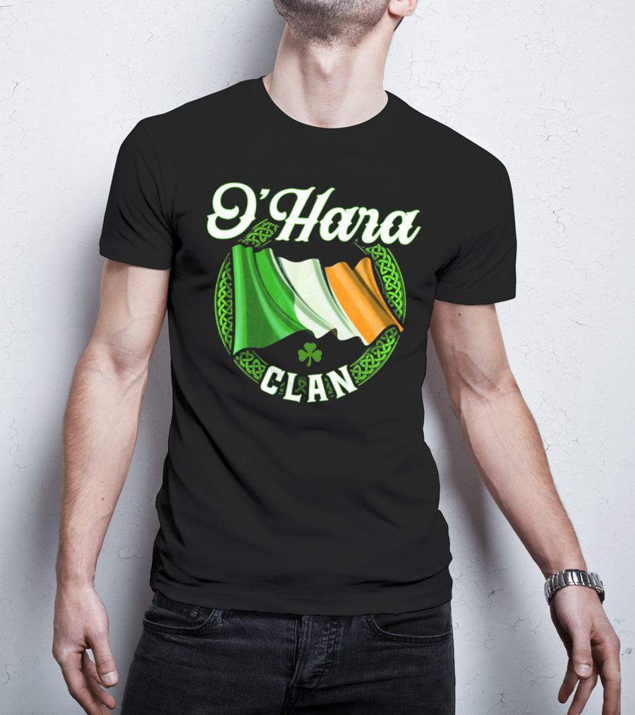O'Hara Clan Irish Flag Surname Ireland T-Shirt