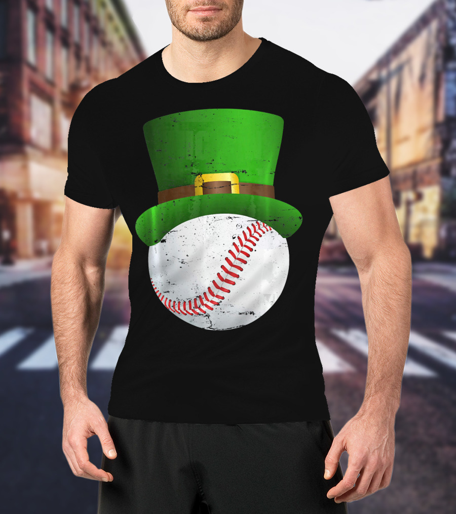 St Patricks Day Leprechaun Hat Baseball Fun T-Shirt