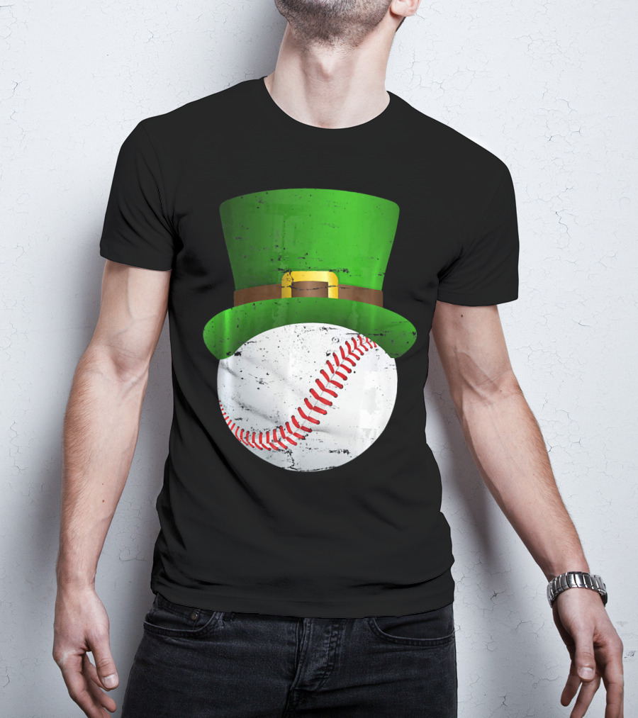 St Patricks Day Leprechaun Hat Baseball Fun T-Shirt