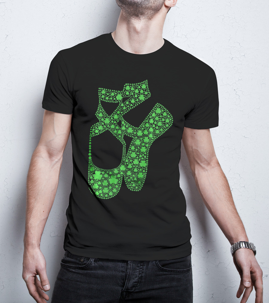 Shamrock Ballet Shoes St. Patricks Day Celebration T-Shirt