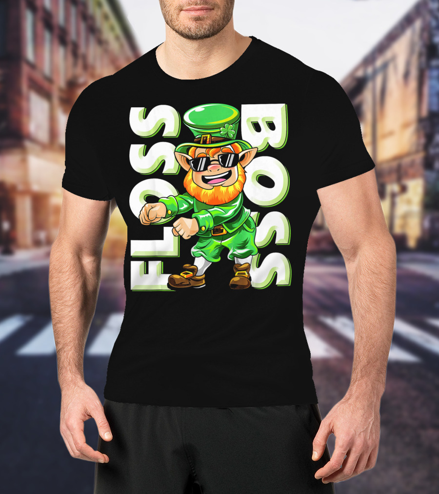 Floss Boss Leprechaun Dance St. Patrick's Day T-Shirt