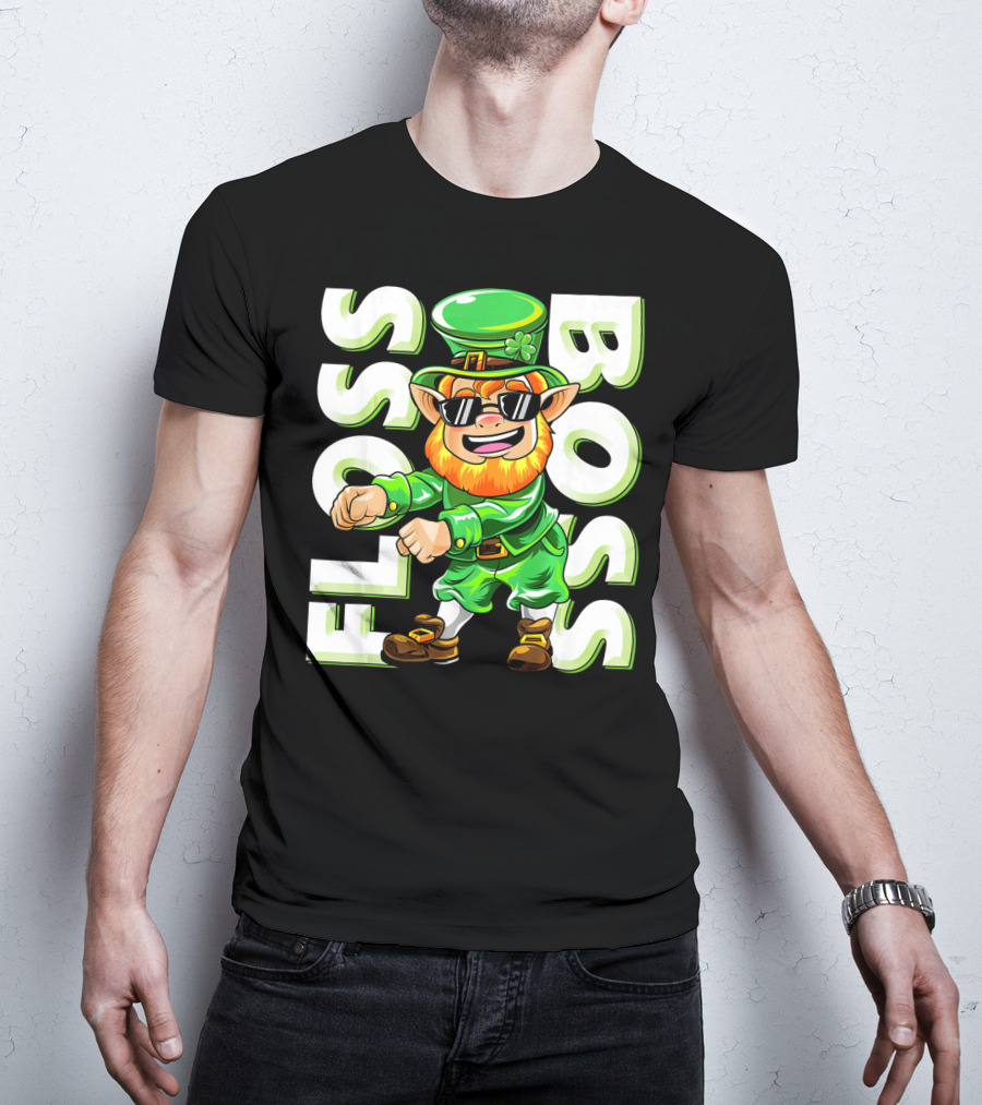 Floss Boss Leprechaun Dance St. Patrick's Day T-Shirt