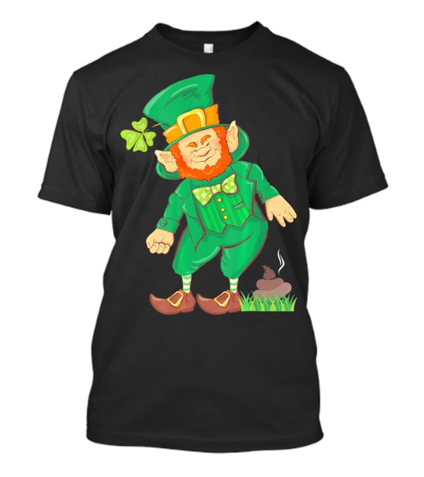 St Paddy Pooping Leprechaun Funny Saint Patrick's Day Humor T-Shirt