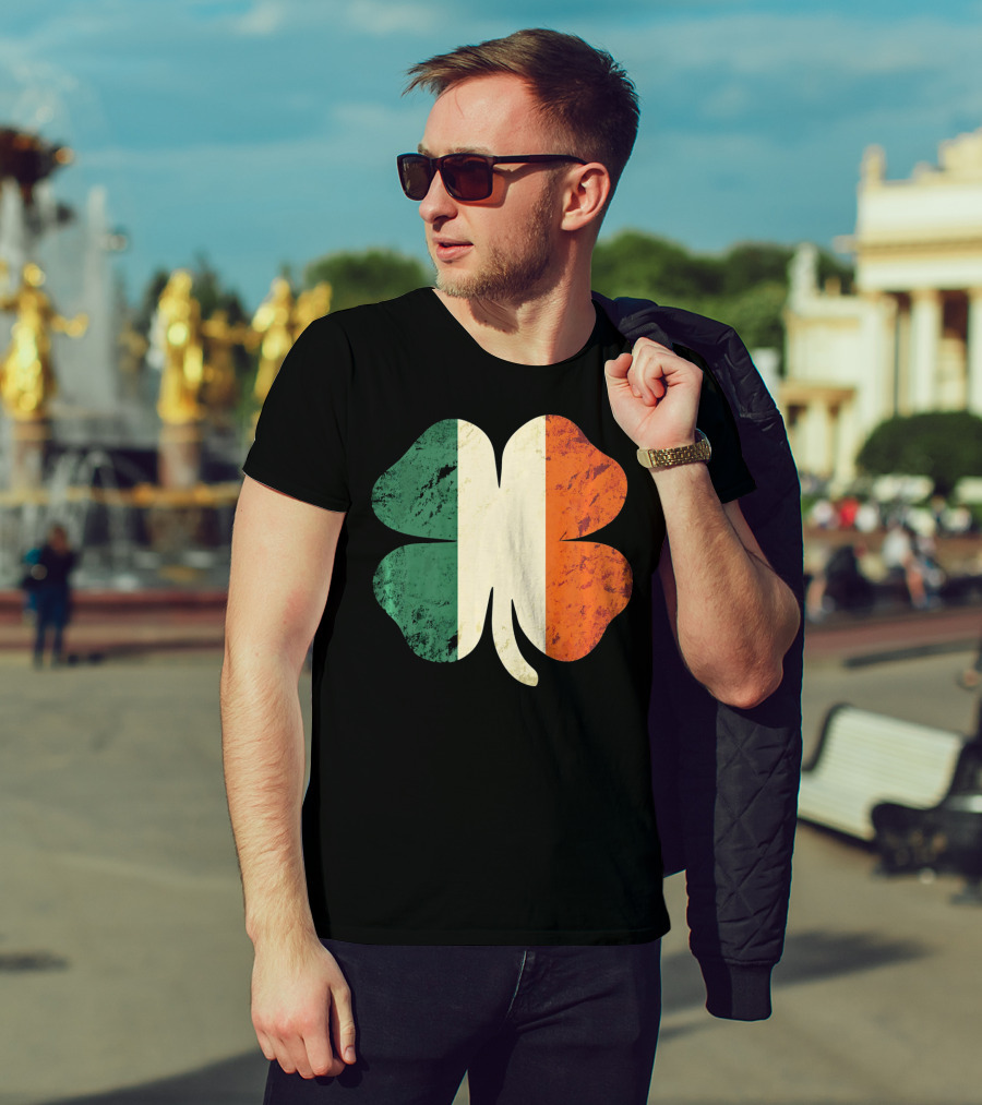 Irish Shamrock Ireland Flag St Patrick's Day T-Shirt