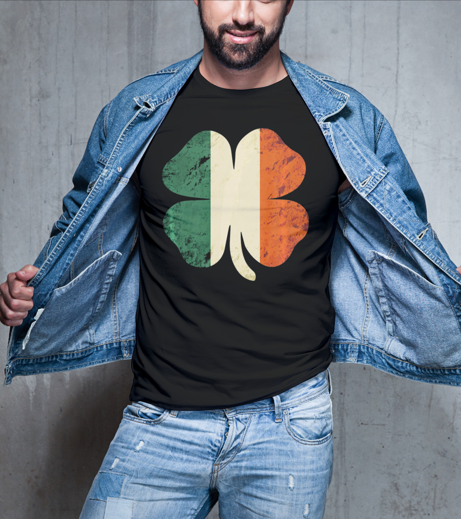 Irish Shamrock Ireland Flag St Patrick's Day T-Shirt