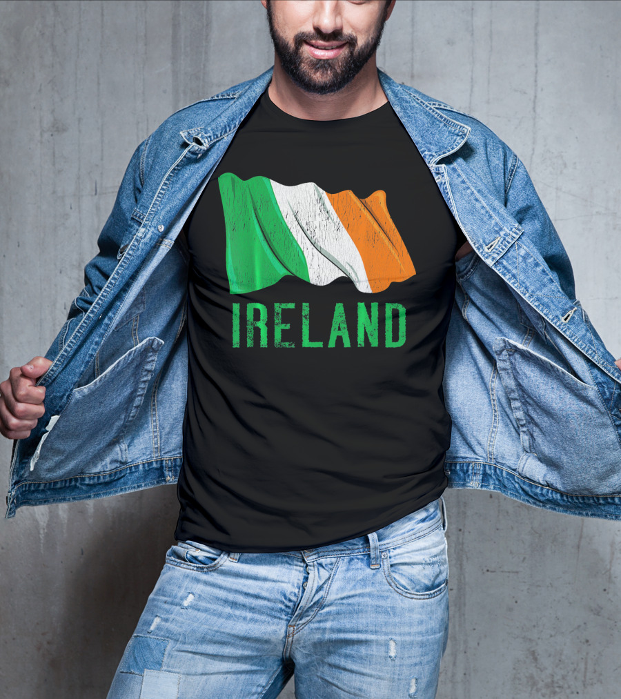 Vintage Ireland Flag Irish Retro St. Pat Ireland T-Shirt