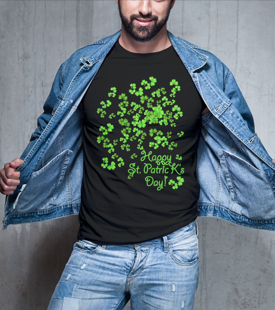 Happy St. Patrick's Day Lucky Shamrocks T-Shirt