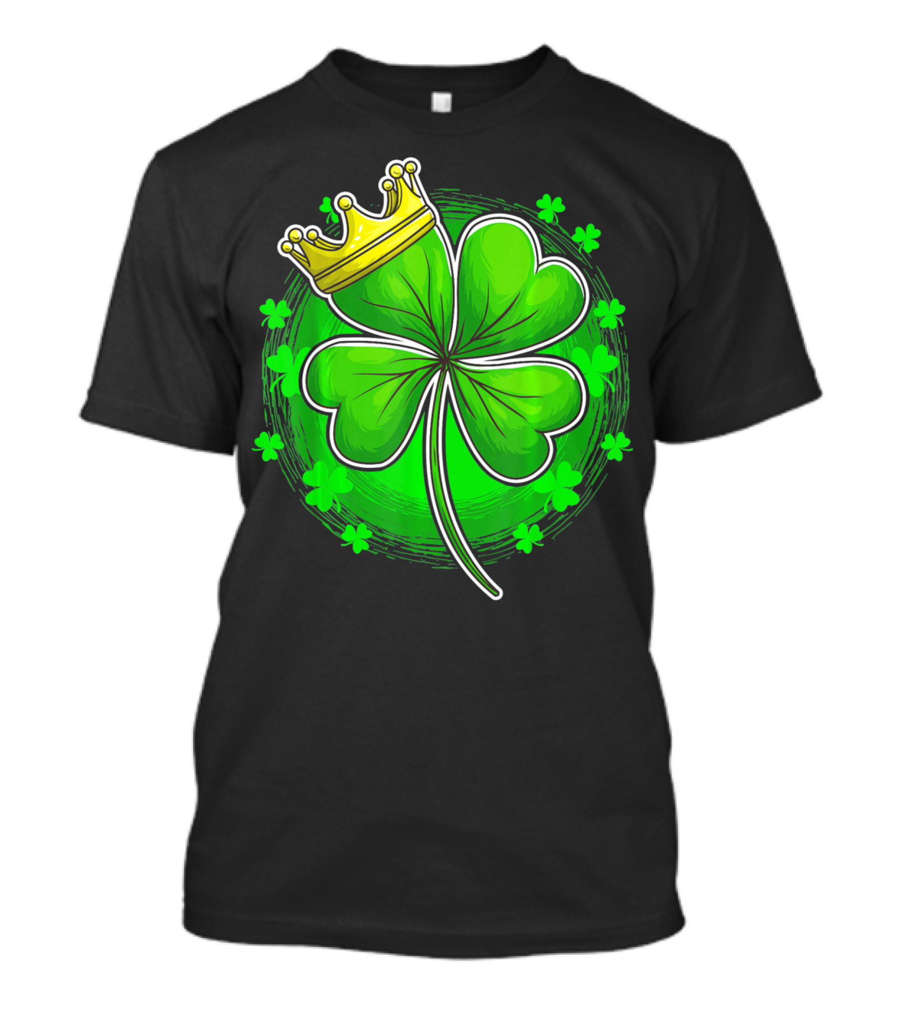 Irish King Queen Shamrock Crown St Patrick's Day Clover T-Shirt
