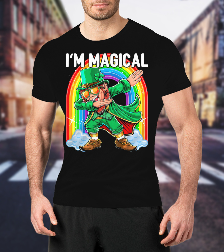 I'm Magical Dabbing Leprechaun Rainbow St. Patrick's Day T-Shirt