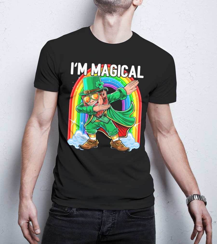 I'm Magical Dabbing Leprechaun Rainbow St. Patrick's Day T-Shirt
