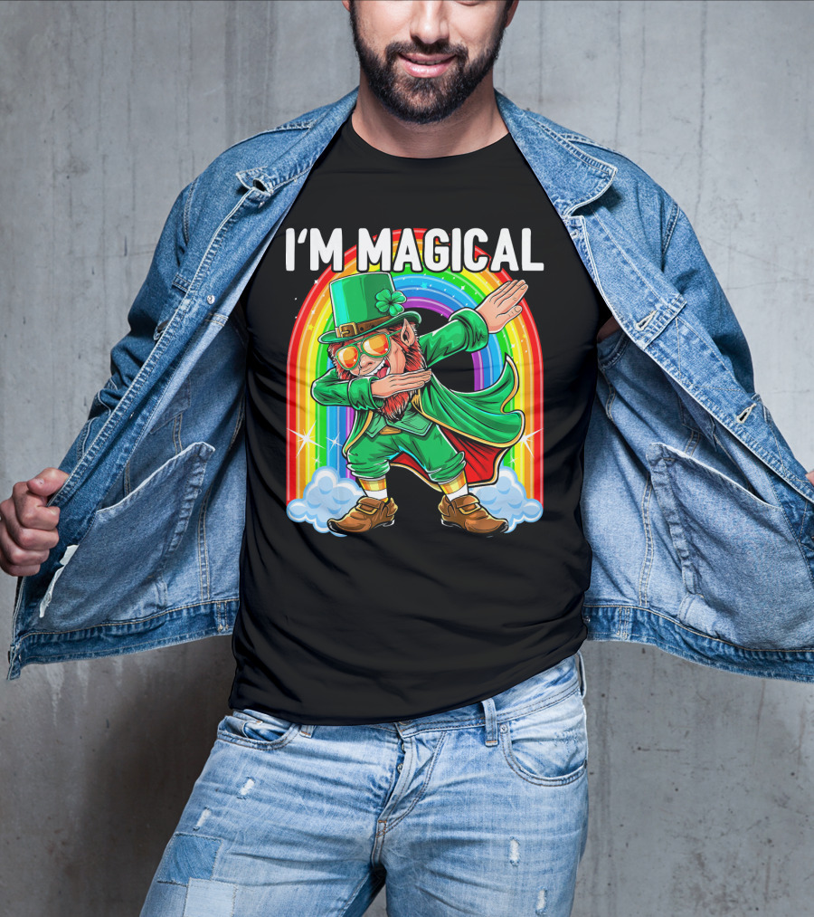I'm Magical Dabbing Leprechaun Rainbow St. Patrick's Day T-Shirt