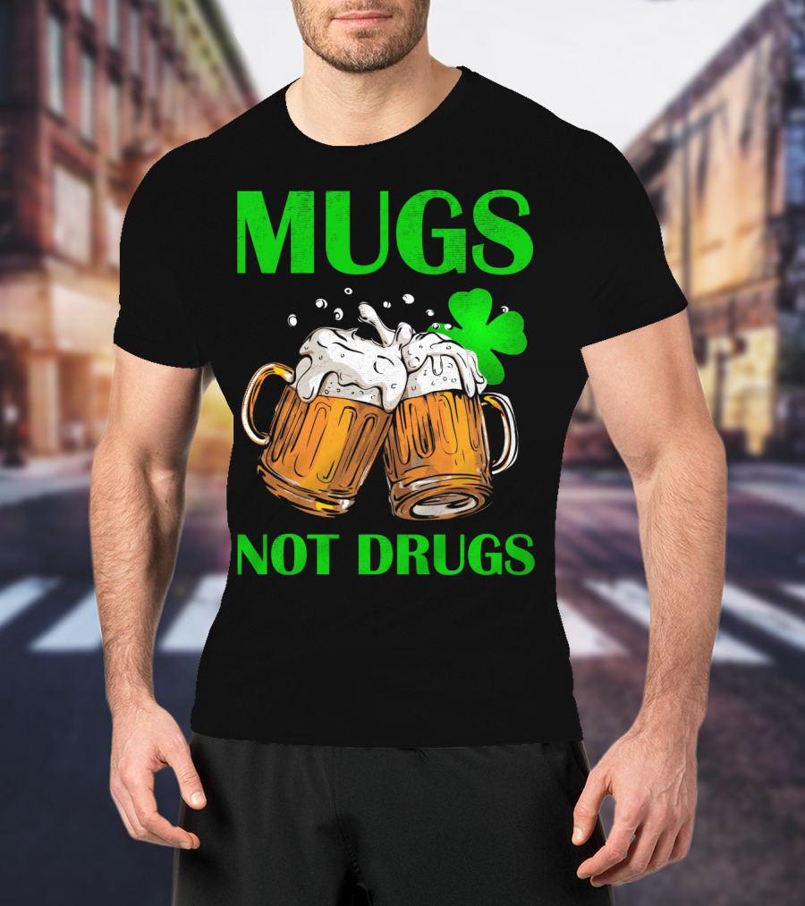 Mugs Not Drugs Saint Pat Vintage T-Shirt