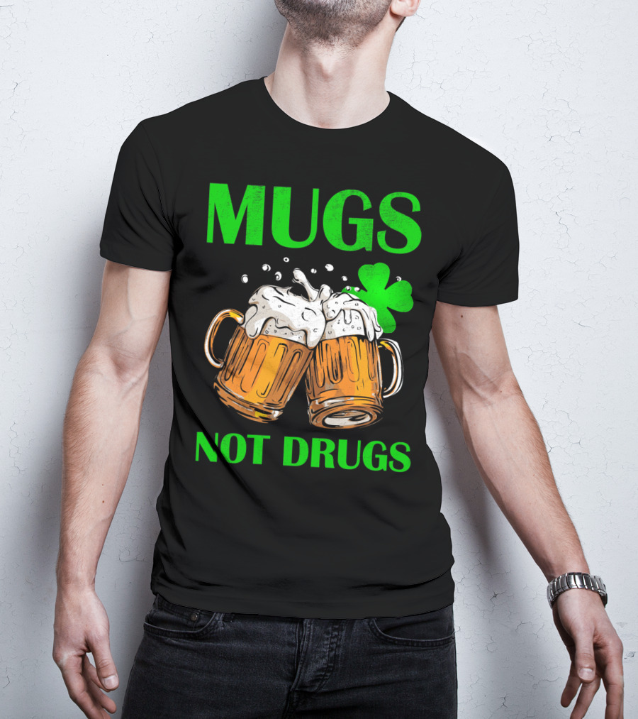 Mugs Not Drugs Saint Pat Vintage T-Shirt