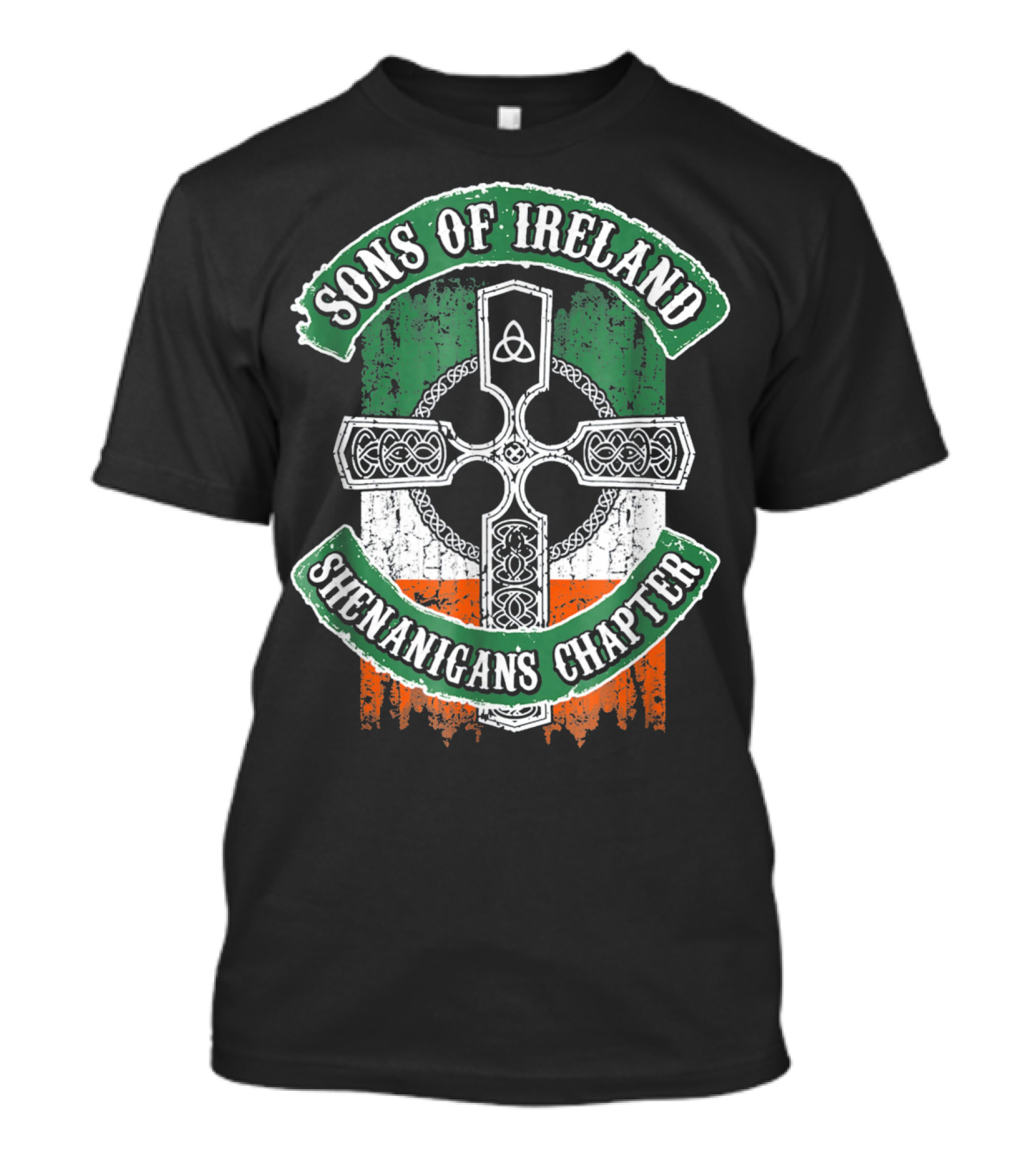 Sons Of Ireland Celtic Cross Flag Shenanigans Chapter T-Shirt