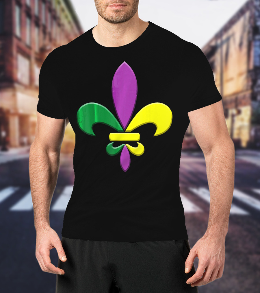 Fleur-de-Lis Mardi Gras New Orleans Party Classic Colors T-Shirt