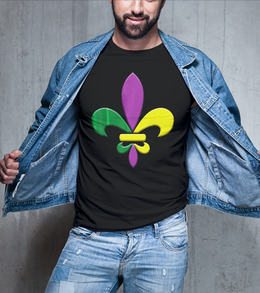 Fleur-de-Lis Mardi Gras New Orleans Party Classic Colors T-Shirt