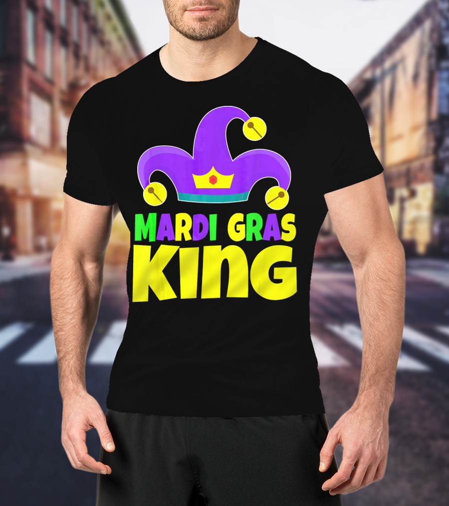 Mardi Gras King Crown Jester Hat T-Shirt