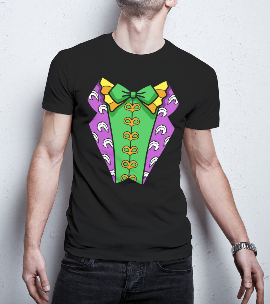 Mardi Gras Tuxedo Funny Party Celebration Costume T-Shirt