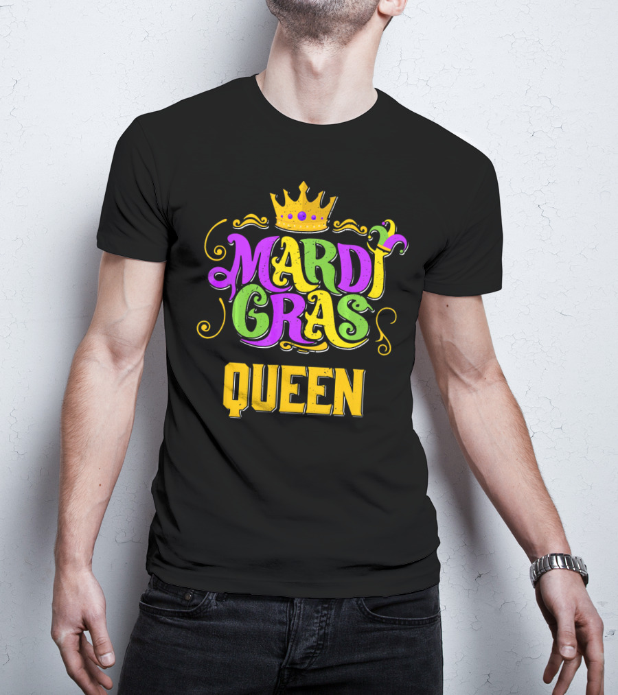 Mardi Gras Queen Crown Carnival Party T-Shirt