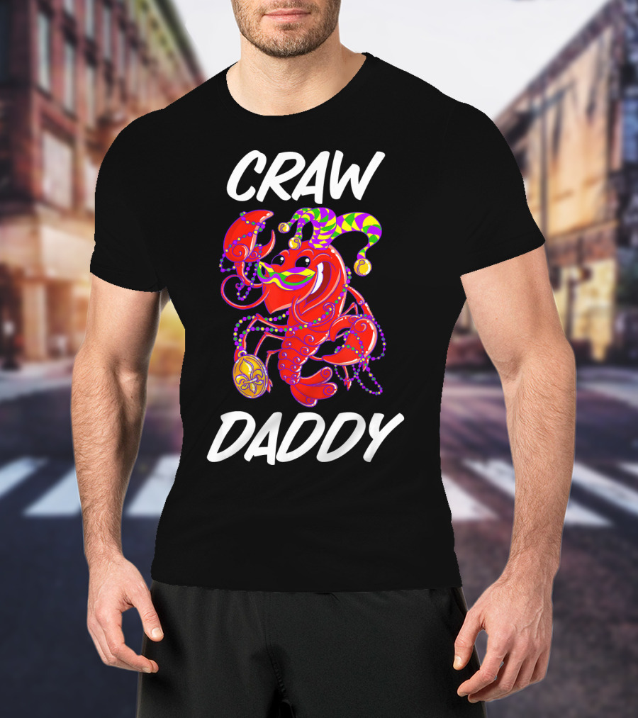 Crawdaddy Mardi Gras Celebration With Crawfish Jester T-Shirt