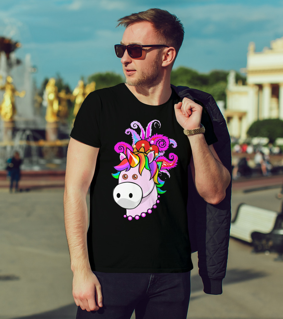 Kids Unicorn Mardi Gras New Orleans T-Shirt