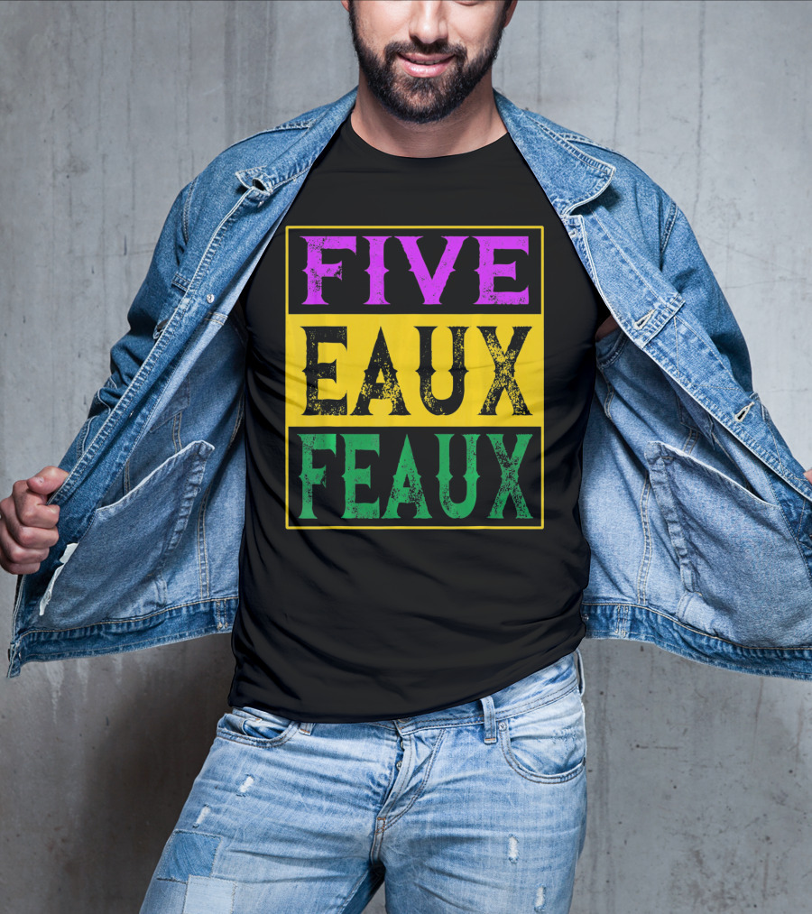 FIVE EAUX FEAUX 504 Straight Outta Five Eaux Feau T-Shirt