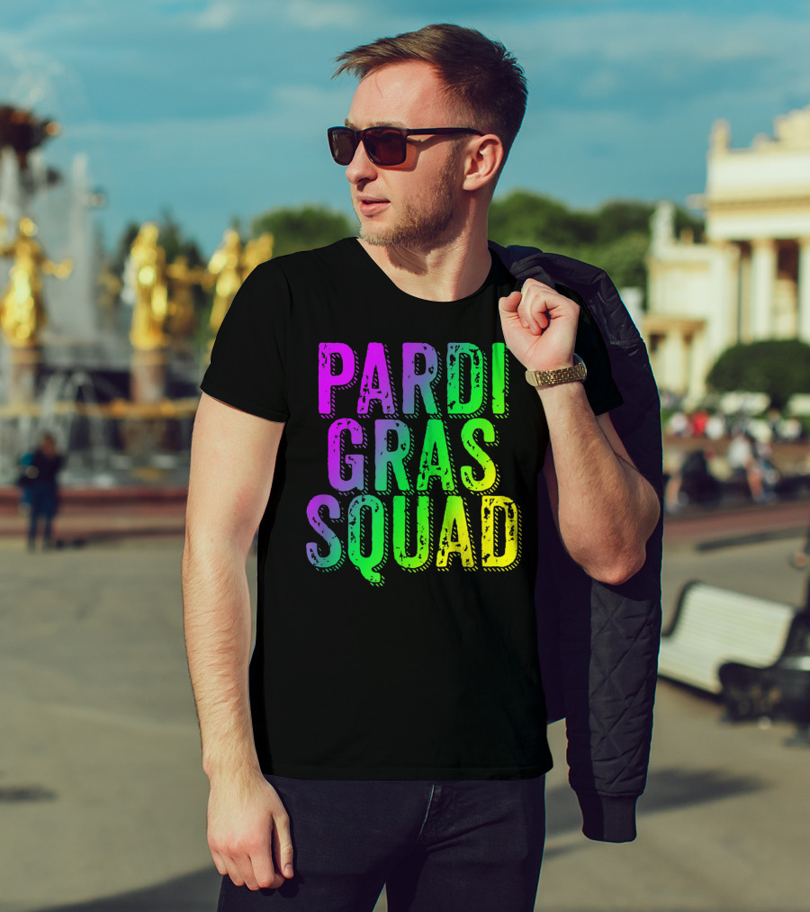 Pardi Gras Squad Matching Mardi Gras Group T-Shirt