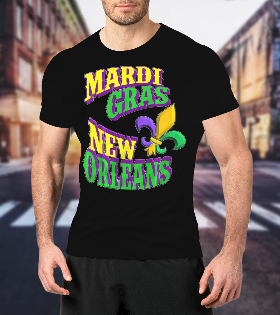 Mardi Gras New Orleans Fleur De Lis T-Shirt